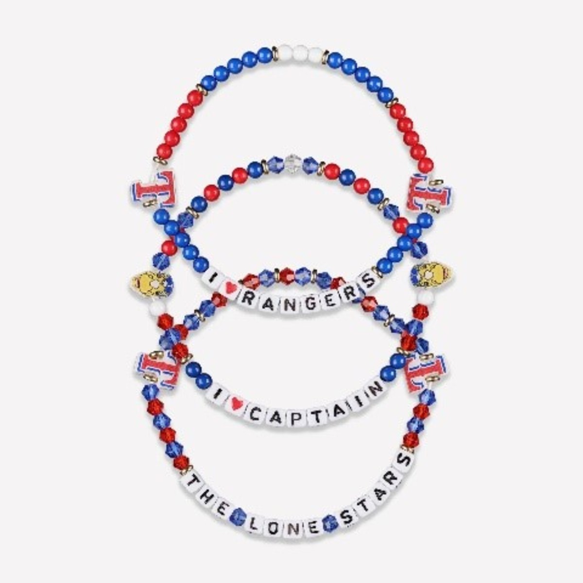 Texas Rangers 3 Pack Friendship Bracelet